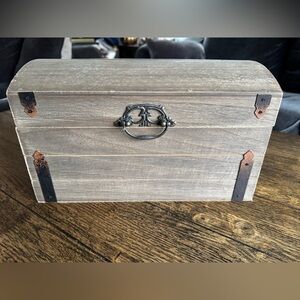 Rustic Wooden Card Box